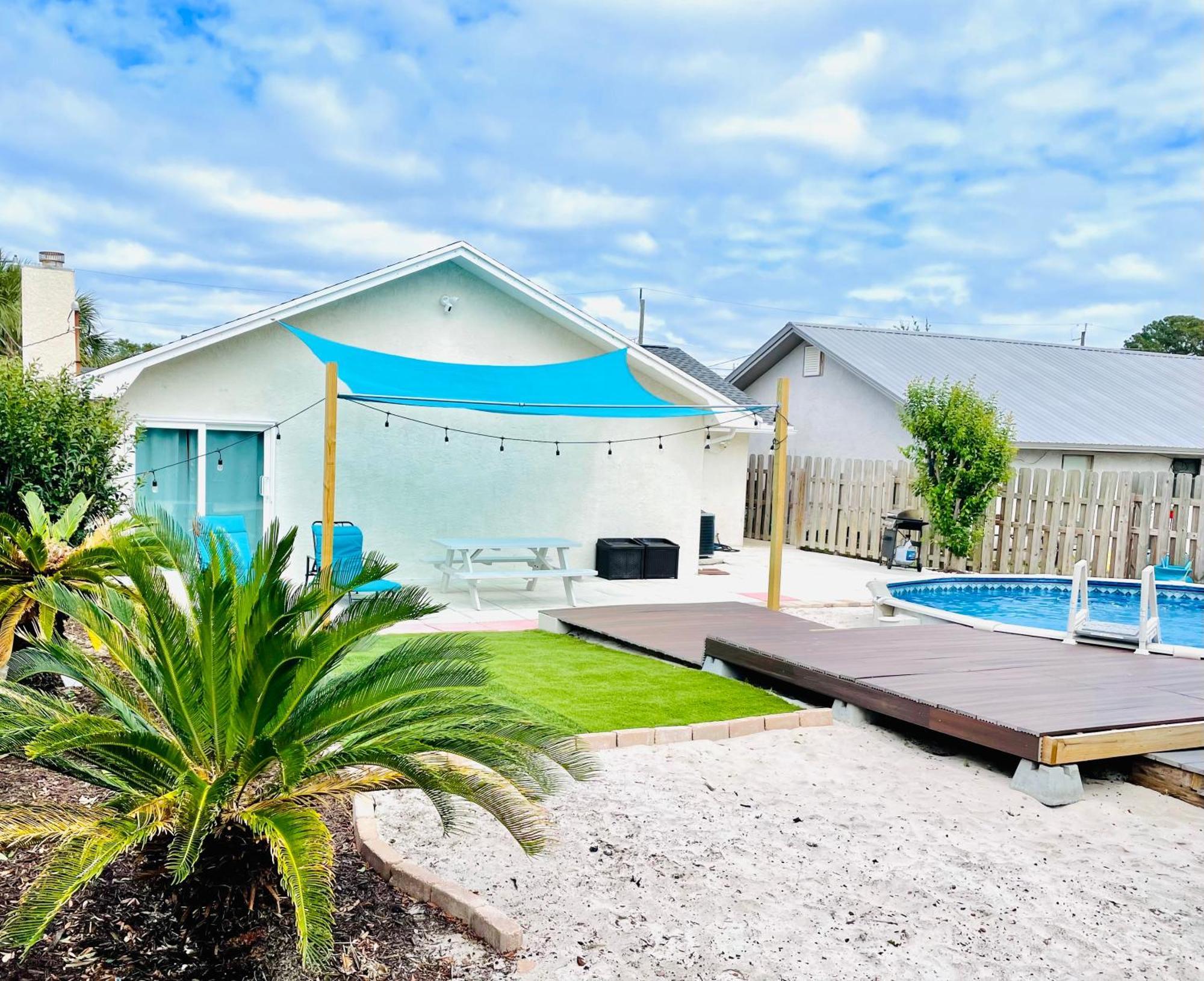 Sea Salt Vacation Home, Private Pool - Walk To Beach Панама Сити Бийч Екстериор снимка